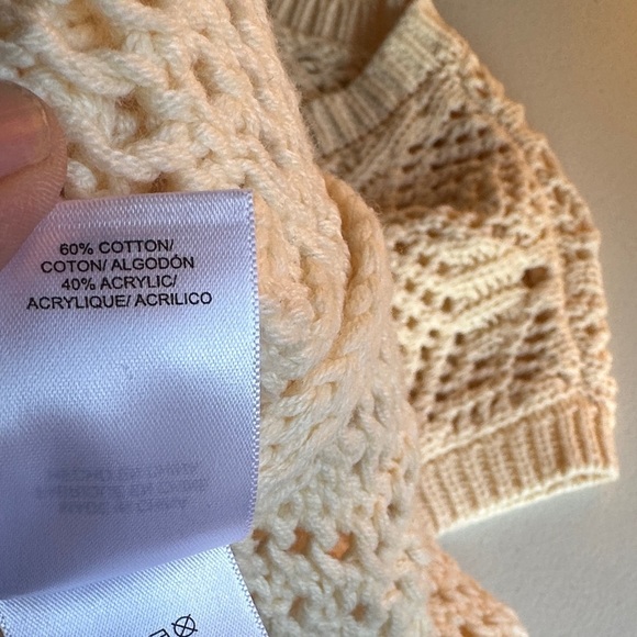 Lucky Brand Cream Textured Knit Sweater - Picture 4 of 4